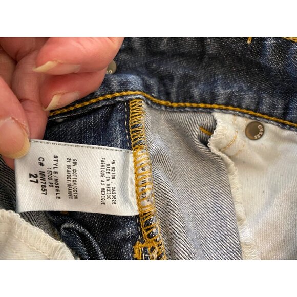 Guess Womens Boot Cut Jeans Size 27 Blue Distressed Denim - Picture 8 of 12